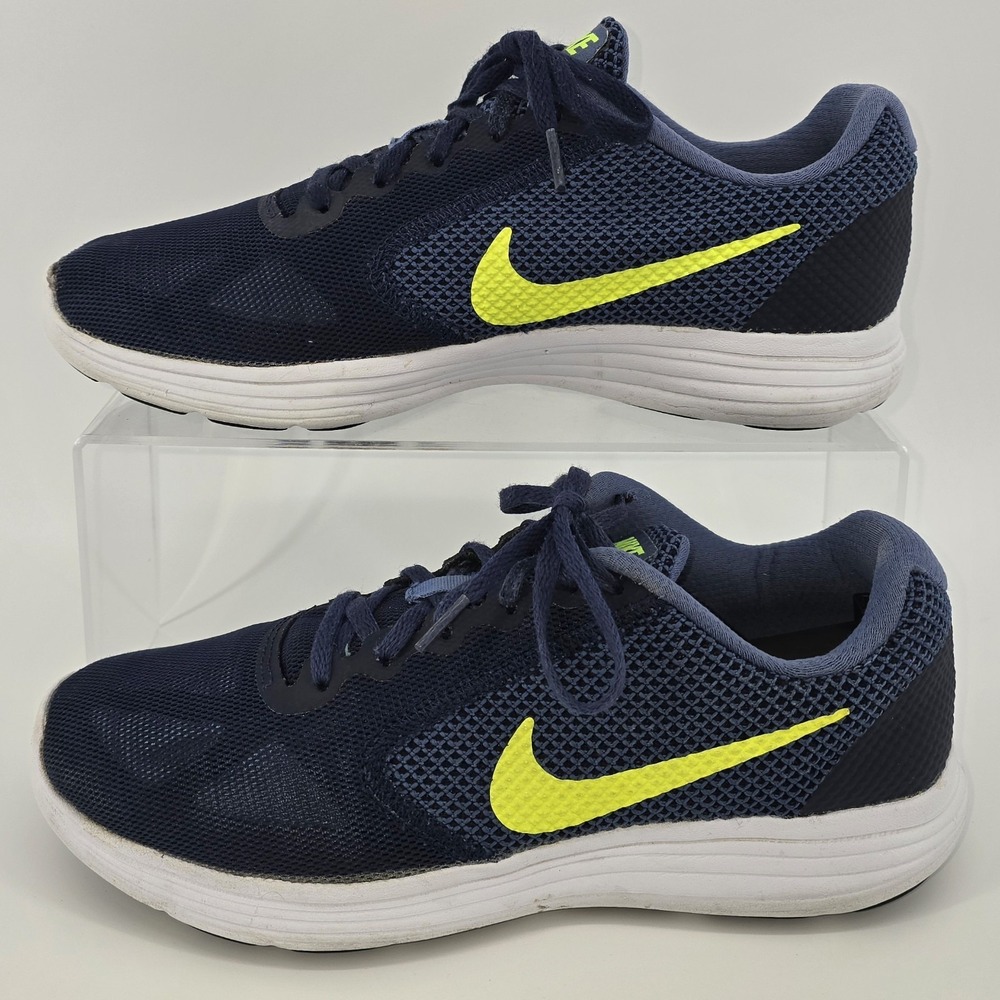 Nike Men's Revolution 3 Running Shoes Sz 8.5 Blue Mesh‎ Sneakers 819300-401